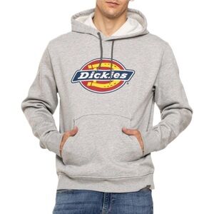 DICKIES LOGO RELAXED FIT  FLEECE HOODIE / HEATHER
GREY 2XL 43-46"